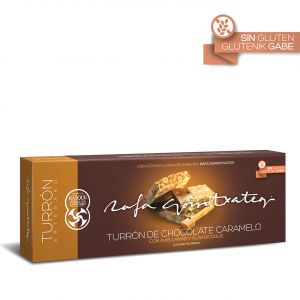 Туррон-нуга из карамельного шоколада с лесным орехом и абрикосом Rafa Gorrotxategi Turron de Chocolate Caramelo 250 г - Испания