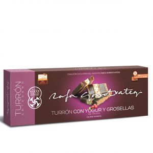 Туррон-нуга трюфельный с йогуртом и смородиной  Rafa Gorrotxategi Turron con Yogur y Grosellas de Trufa 250 г - Испания