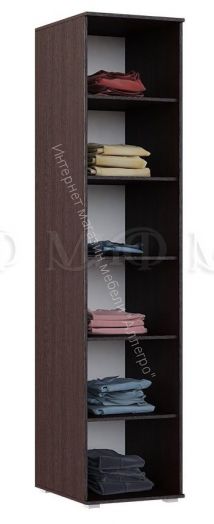 Пенал Ким Белый глянец, Дуб Венге