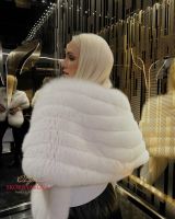 Меховой палантин на платье купить