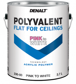 Краска для Потолков с Индикатором Denalt 230-00 Polyvalent Flat For Ceiling 3.78л Ультраматовая, Белая