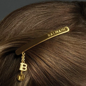 Balmain Hair Couture Заколка-слайд с подвесками цвет золото Limited Edition Slide Jewelery B