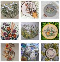 Ботаника, цветы и травы. Пакет Самостоятельный (Nadin.Needlework)