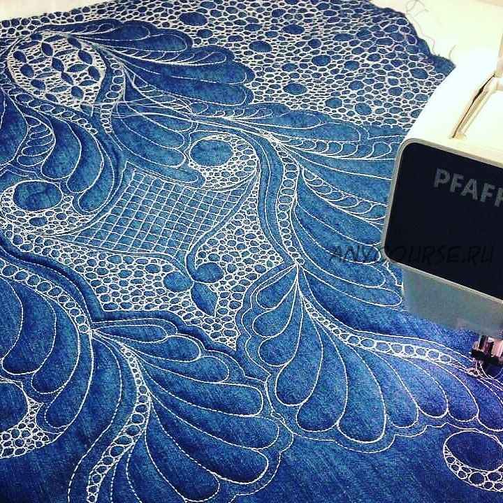 Джинсовая импровизация. Стёганый фартучек (Валентина Букеева)