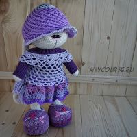 Комплект Лавандочка. Вязаная одежда для зайца (Ирина Тарасова)