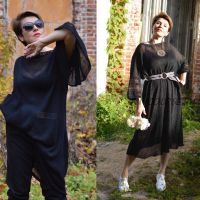 Платья «Черныи? сапфир» и «Стрекоза» (Олеся Данилюк)