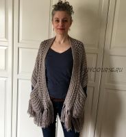 Шаль крючком бохо с бахромой (Соня Худ)