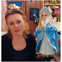 Снегурочка 40 см. Чехол для шампанского (Татьяна Шмелева)