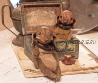 Такса в смешанной технике (Татьяна Баканова)