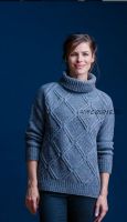 [Вяжи.ру] Женский свитер с косами «Carver»