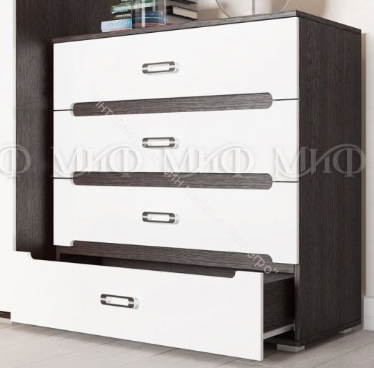 Спальня Ким Белый глянец/Дуб Венге