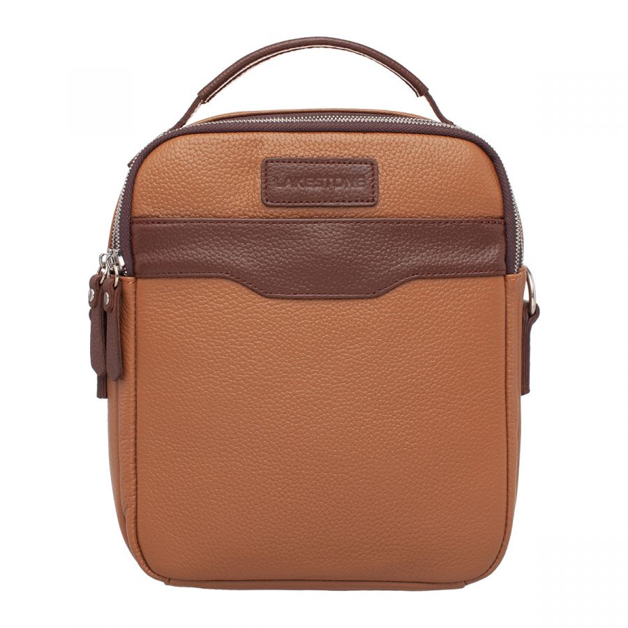Сумка мужская через плечо LAKESTONE Ascot Camel/Coffee 95743/CA/CO