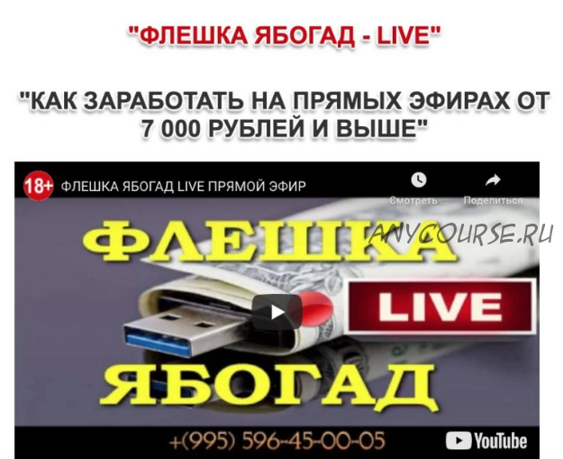 Флешка ябогад - Live. Базовый пакет (Александр Абесламидзе)