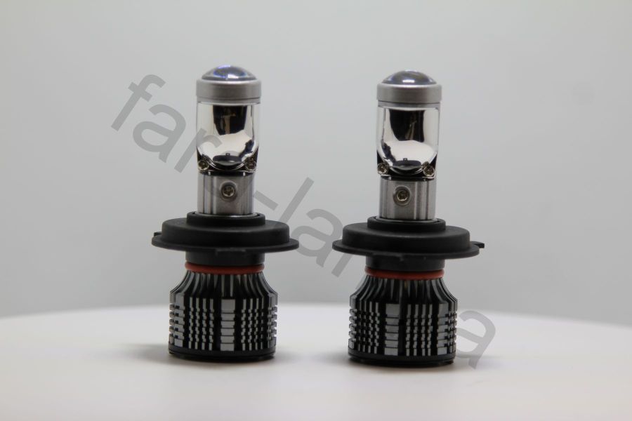 Светодиодные линзы лампы в фары H4 серия A13