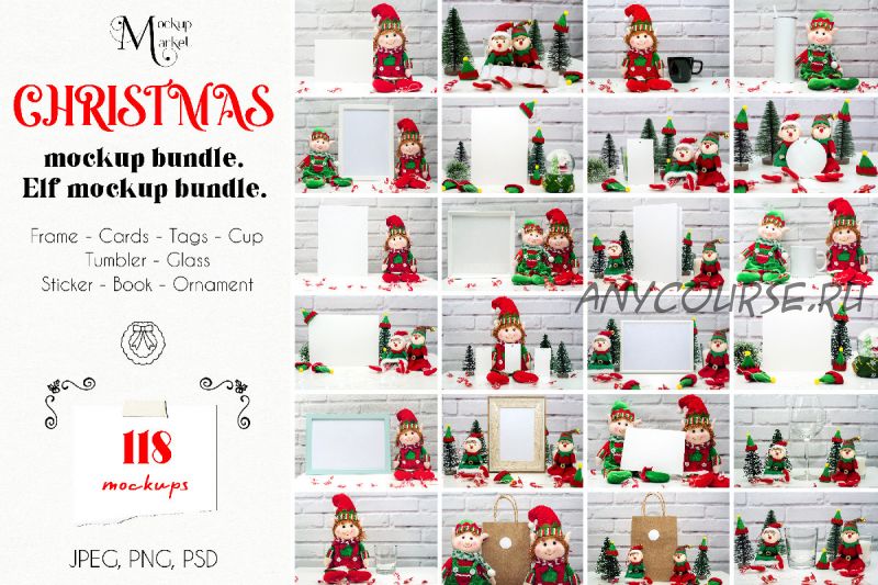 [Creativefabrica] Christmas Elf Mockup Bundle (OK-Design)