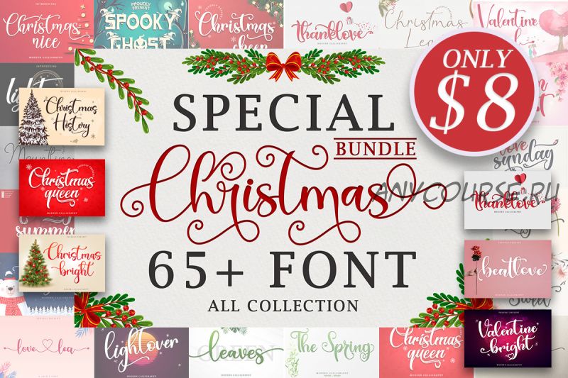 [Creativefabrica] Special Christmas Font Bundle (Sakha Design)