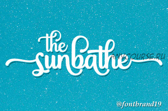 [Creativefabrica] The Sunbathe Font (fontbrand19)