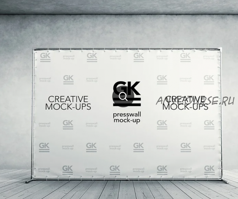 [PSD] 3D Press Wall / Banner Mock Up