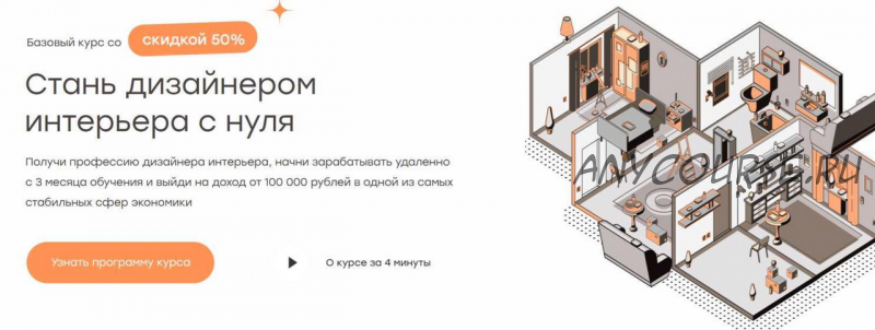 [geometrium] Стань дизайнером интерьера с нуля. Тариф - Поддержка (Павел Герасимов)