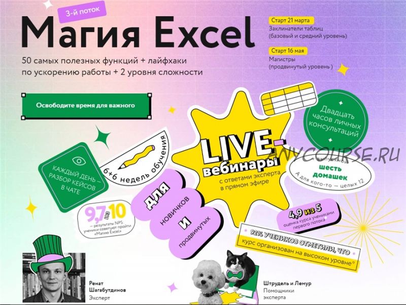 [МИФ] Магия Excel. Модуль «Магистры» + Тариф «Соло» (Ренат Шагабутдинов)