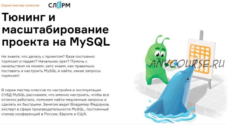 [Слёрм] Тюнинг и масштабирование проекта на MySQL (Владимир Федорков)