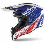 Airoh Wraap Six Days 2022 France Gloss шлем внедорожный
