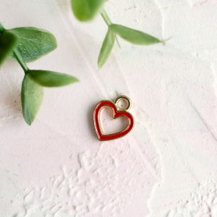 Кукольный аксессуар Подвеска сердечко 1.0х1.0 см 5 шт