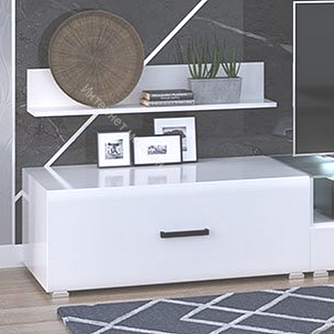 Гостиная Квадро Белый глянец