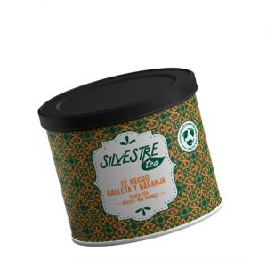 Чай черный с ароматом печенья и апельсина в пирамидках Silvestre Tea Negro Galleta Naranja 25 шт - Испания