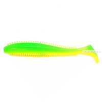 Виброхвост Kosadaka Spikey Shad 90, 9шт., цвет YFG PG-090-YFG