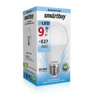 Лампа светодиодная A60-9W-4000K-E27, SMARTBUY