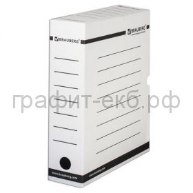 Короб архивный 7.5см BRAUBERG микрогофрокартон до 700л. белый 121485