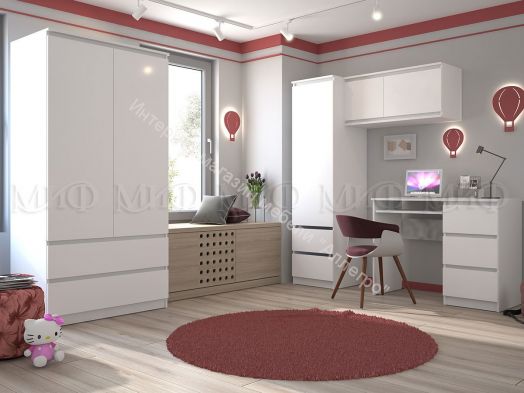 Шкаф 1600 Челси Белый глянец холодный, белый