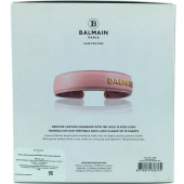 Balmain Hair Couture Ободок для волос розовый кожаный Лимитированная коллекция