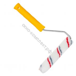 Мини-валик малярный с рукояткой "Мультиколор",  ось 6мм, D15мм, 150мм, (шт.) арт: 06-1-612