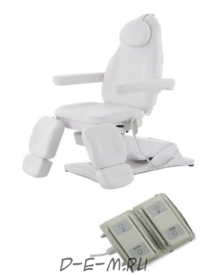 Педикюрное кресло электрическое 2 мотора Med-Mos ММКП-2 КО-190DP-00 с педалями и пультом
