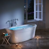 Овальная гидромассажная ванна Jacuzzi Arga с хромотерапией и сенсорным управлением 175x80x60 схема 3