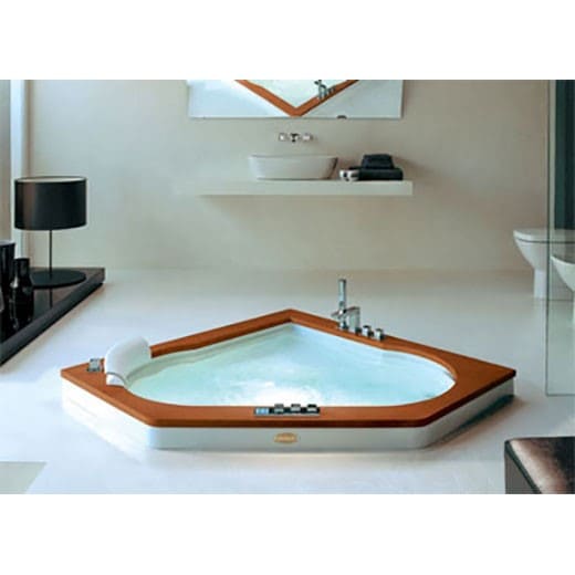 Гидромассажная угловая ванна Jacuzzi Aura Corner Wood 140x140 ФОТО