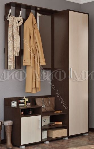 Прихожая Визит Дуб беленый/Дуб Венге