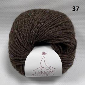 фото Пряжа Holiday Tweed Laines du Nord цвет 37 горький шоколад