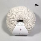 Фото Пряжа  Spring Wool Laines du Nord цвет 01 белый натуральный