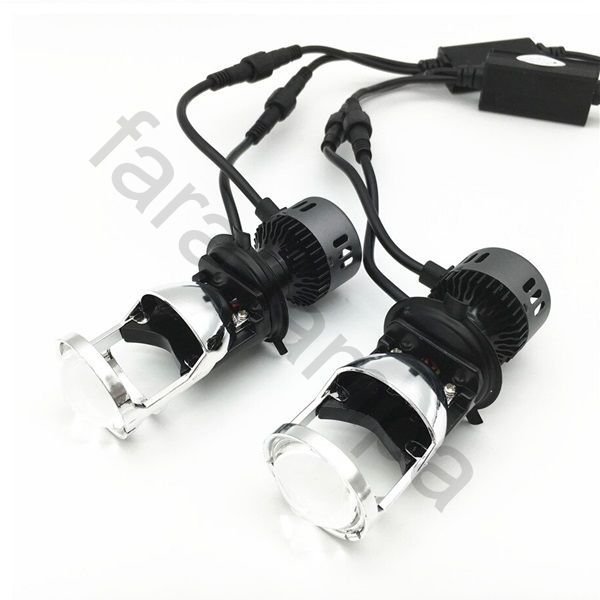 Светодиодные линзы лампы в фары H4 (95 ватт)