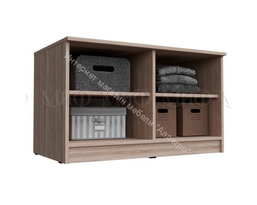 Антресоль-тумба универсальная Челси Белый глянец холодный, Дуб Сонома