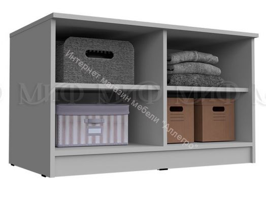 Антресоль-тумба универсальная Челси Белый глянец холодный, Белый