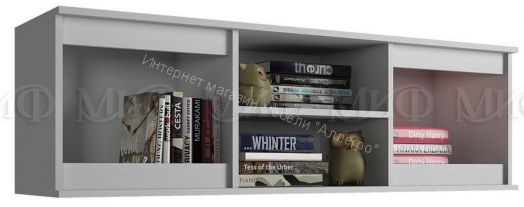 Антресоль Челси Белый глянец холодный, Белый