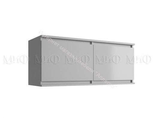 Антресоль малая Челси Белый глянец холодный, Белый