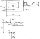 Подвесная тумба 50 см с раковиной Style Line Жасмин-2 Люкс Plus