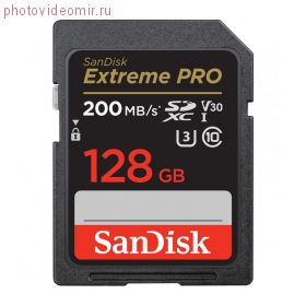 Карта памяти 128GB SanDisk Extreme Pro SDXC UHS-I V30 200/90 mbs [SDSDXXU-128G-GN4IN]