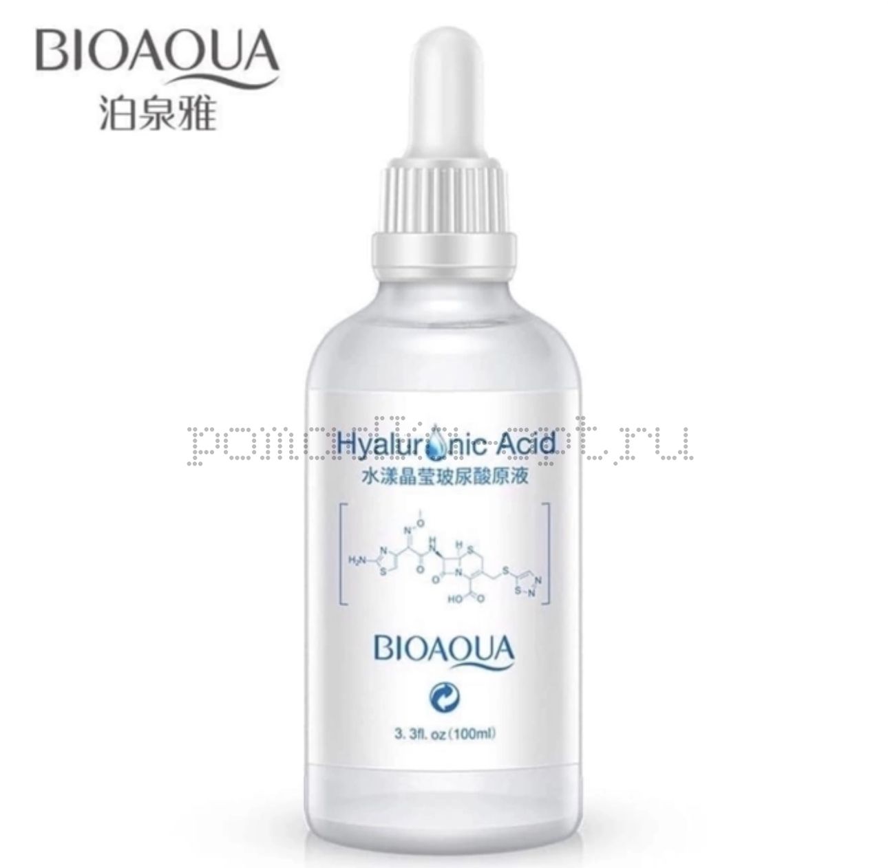 УВЛАЖНЯЮЩАЯ СЫВОРОТКА С ГИАЛУРОНОВОЙ КИСЛОТОЙ, 100МЛ. Bioaqua Aqua Crystal Hyaluronic Acid Stoste