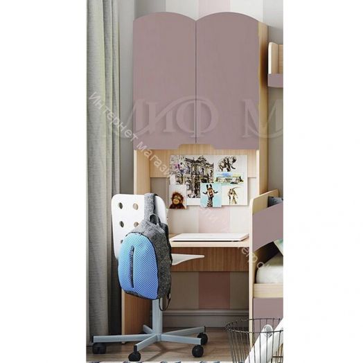 Детская "Юниор-3" Шарли Пинк, Дуб Беленый